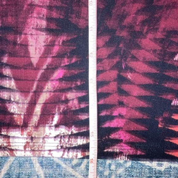 Abercrombie Fitch Sexy Body Con Mini Skirt Purple Multi Print Small - Picture 5 of 5